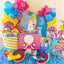 Mocsicka Summer Pool Party Happy Birthday Round cover and Cylinder Cover Kit for Party Decoration-Mocsicka Party