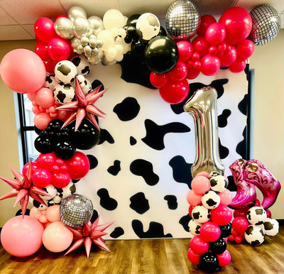 Mocsicka Farm Cow Birthday Backdrops for Children-Mocsicka Party