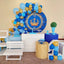 Mocsicka Dark Blue Royal Theme Happy Birthday Round cover and Cylinder Cover Kit for Party Decoration-Mocsicka Party