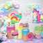 Mocsicka Dessert Theme Round cover and Cylinder Cover Kit for Birthday Party Decoration-Mocsicka Party