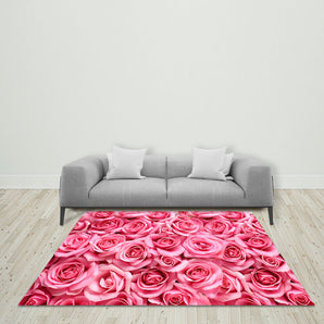 Mocsicka Pink Rose Ployester Floor for Wedding Party Decoration