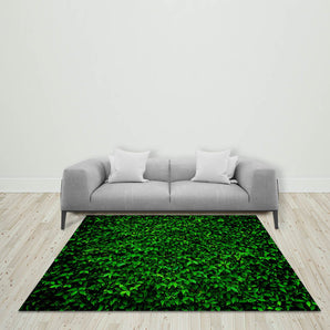 Mocsicka Green Leaf Ployester Floor for Birthday Party Decoration