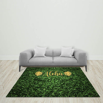 Mocsicka Aloha Theme Party Palm Leaves Ployester Floor