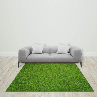 Mocsicka Green Grass Ployester Floor for Birthday Party Decoration