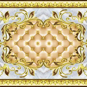 Mocsicka Golden Flower Ployester Floor for Party Decoration