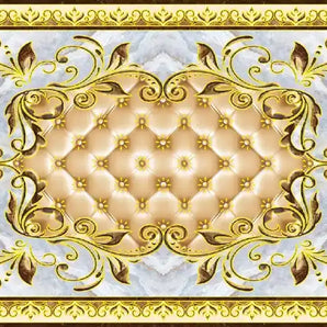 Mocsicka Golden Flower Ployester Floor for Party Decoration