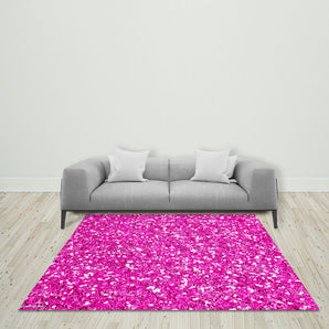 Mocsicka Glitter Pink Ployester Floor for Party Decoration