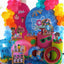 Mocsicka Summer Pool Party Round cover and Cylinder Cover Kit for Party Decorations
