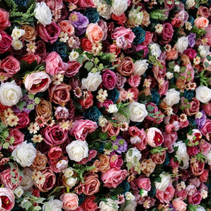 Mocsicka Wedding Multiple Colour Artificial Fabric Flower Wall Birthday Party Decor