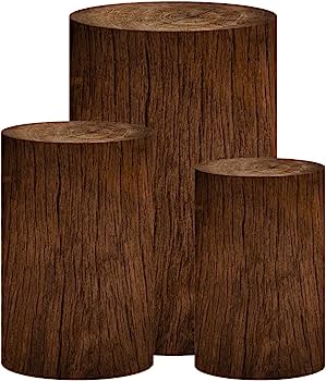 Mocsicka 3pcs/set Cotton Traditional Retro Wooden Cylinder Covers for Party Decoration-Mocsicka Party