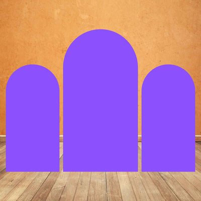 Mocsicka Purple Double-printed Chiara Cover Backdrop for Party Decoration