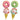 Mocsicka Summer Ice Cream Donut Party Decoration Foil Balloons- Giant 4Pcs