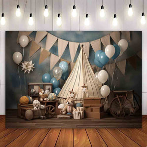 Mocsicka Children's First Birthday Party Photography Background