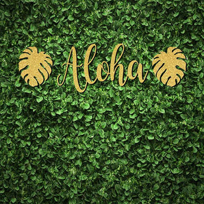 Mocsicka Aloha Theme Party Palm Leaves Ployester Floor