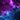 Mocsicka Purple and Blue Universe Space Galaxy Ployester Floor for Party Decoration