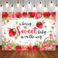 [Only Ship To U.S] Mocsicka A Berry Sweet Baby is On The Way Baby Shower Party Backdrop-Mocsicka Party