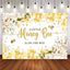 Mocsicka A Little Honey Bee is on the Way Baby Shower Party Backdrop-Mocsicka Party