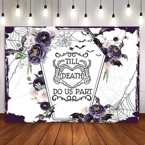 Mocsicka Tell Death Do Us Party Day of The Dead Party Backdrop-Mocsicka Party