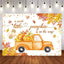 Mocsicka Gold a Little Sweet Pumpkin is on the way Baby Shower Party Backdrop-Mocsicka Party