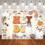 Mocsicka Halloween Theme Hey Boo Backdrop for Party Decoration-Mocsicka Party