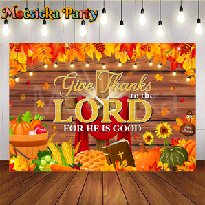 Mocsicka Give Thanks to the LORD for he is good for Thanksgiving