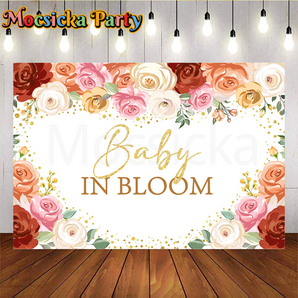 Mocsicka Baby in bloom with flower for Baby shower