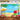 Mocsicka Summer Seaside Vacation With Flowers, Parasols And Buses Party Backdrop