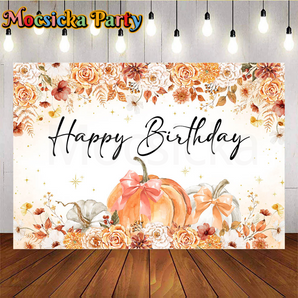 Mocsicka Happy Birthday with pumpkin for Birthday