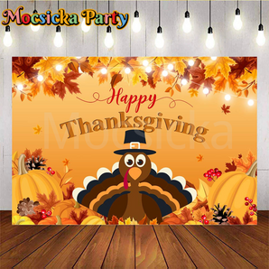 Mocsicka Happy thanksgiving with turkey for Thanksgiving