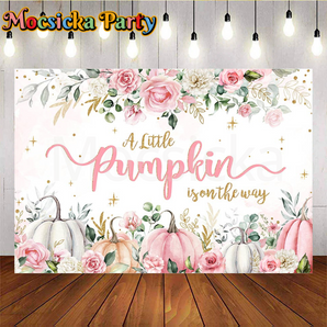 Mocsicka A little pink pumpkin is on the way for Baby shower