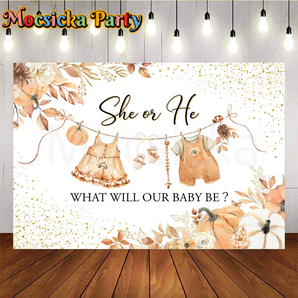 Mocsicka She or He what will our baby be in fall for Baby shower