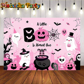 Mocsicka A little BOO is Almost Due with cobwebs for Baby Shower