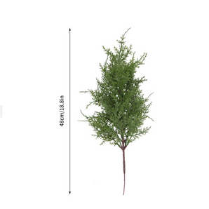 Mocsicka Artificial Christmas Green Pine Needles Branches Twigs Stems for DIY Party Decorations