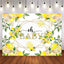 [Only Ship To U.S] Mocsicka Oh Baby Lemon Baby Shower Party Backdrop-Mocsicka Party