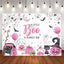 Mocsicka Pink A Little boo is Almost Due Baby Shower Party Backdrop-Mocsicka Party