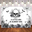 Mocsicka A Little boo is Almost Due Hollowen Party Backdrop-Mocsicka Party
