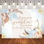 Mocsicka A Little Sweet Pumpkin is on the way Baby Shower Party Backdrop-Mocsicka Party