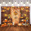 Mocsicka Autumn Pumpkin Harvest Thanksgiving Day Party Backdrop-Mocsicka Party