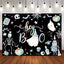 Mocsicka Black Hey Boo Halloween Theme Party Backdrop-Mocsicka Party