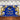 Mocsicka Golden and Blue Congrats Grad Party Backdrop