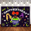 Mocsicka Halloween Theme Happy Birthday Party Backdrop-Mocsicka Party