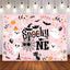 Mocsicka Pink Halloween Theme Spooky One Birthday Party Backdrop-Mocsicka Party