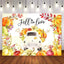 Mocsicka Golden Pumpkin Harvest Fall in Love Party Backdrop-Mocsicka Party