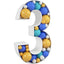 Mocsicka Balloon Number KT Board for Party Decoration