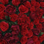 Mocsicka Red and Crimson Rose Fabric Artificial Flower Wall for Wedding Party Decor