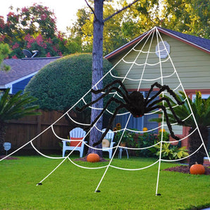 Mocsicka Halloween Party Spider Web Suit Scene Layout Props