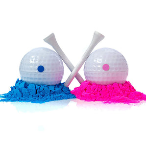 Mocsicka 2pcs Baby Gender Reveal Ball Set Explode with Powder Ball Toys