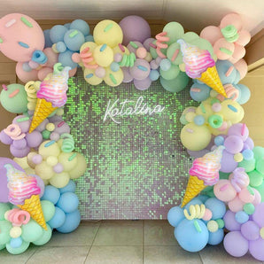 Mocsicka Ice Cream Theme Birthday Party Balloon Arch Set