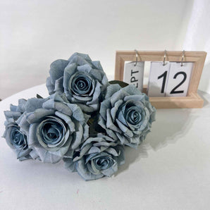 Mocsicka 11 Colors Artificial Rose Bouquet Wedding Decoration