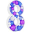 Mocsicka Balloon Number KT Board for Party Decoration